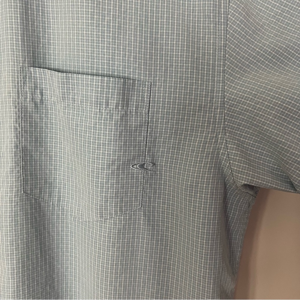 O’Neill mens short sleeve plaid button down shirt | size medium - Picture 9 of 11